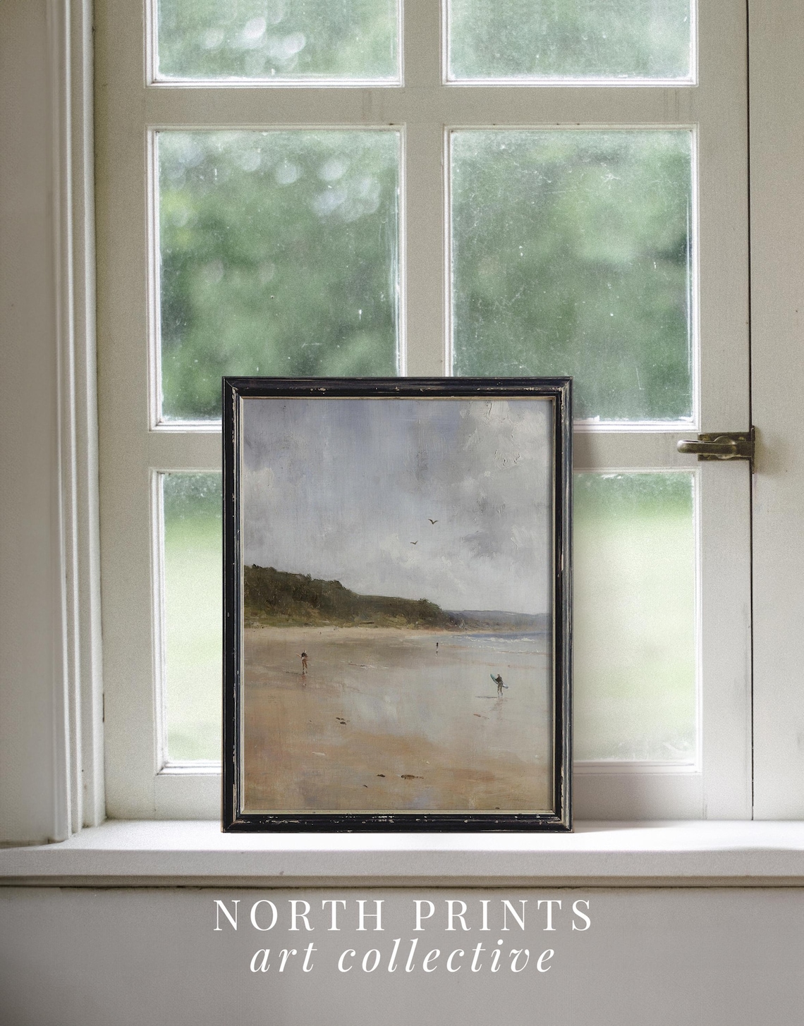 Coastal Beach Summer Seaside Surfing Wall Art Print - Image 2