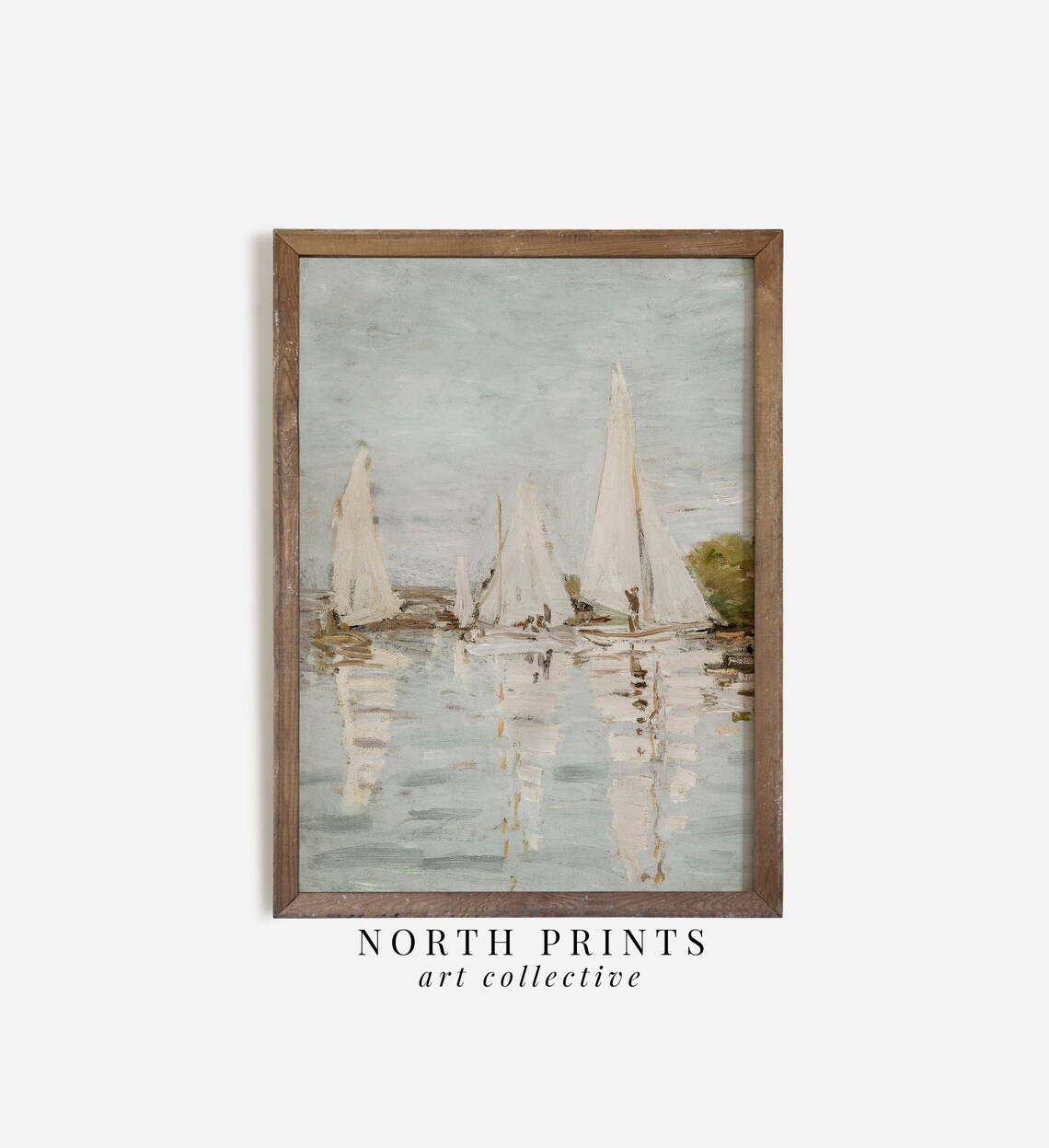 Sailboat Painting Nautical Lake House Art Print - Image 2