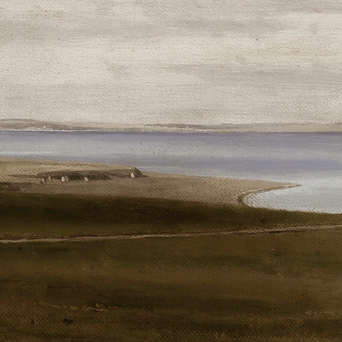 Vintage Landscape Painting Coastal Wall Art Print - Image 3