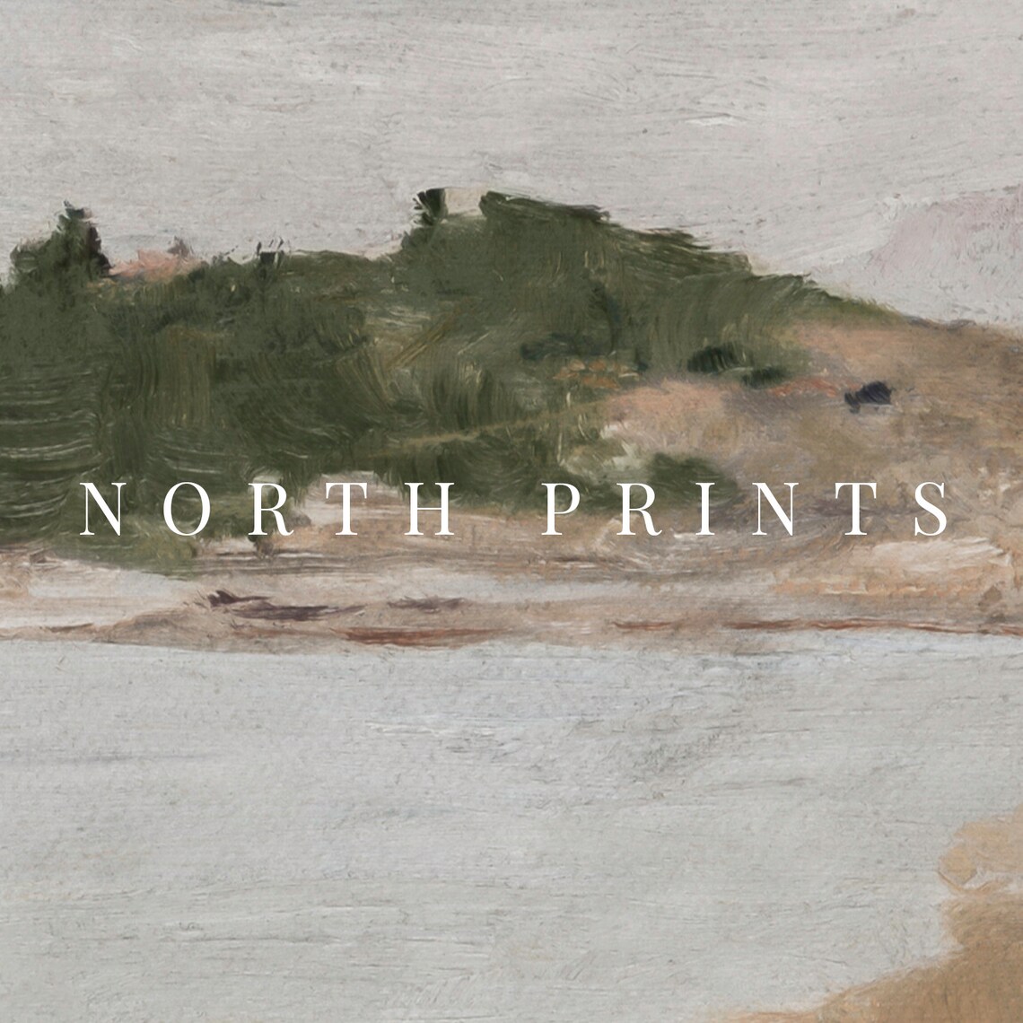 Neutral Coastal Vintage Seascape Art Print - Image 2