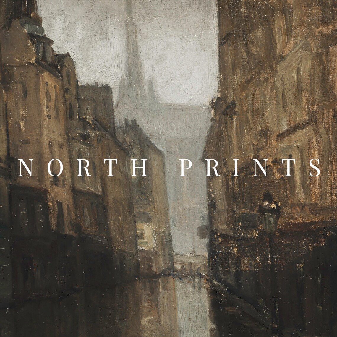 Dark And Moody French Cityscape Art Print - Image 3