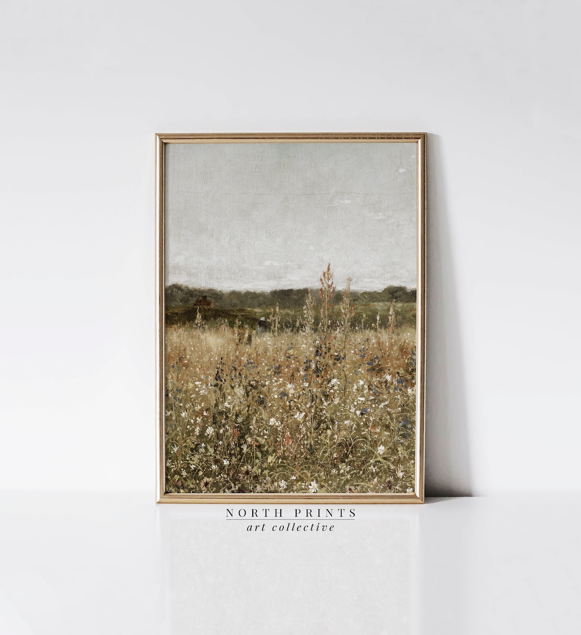 Vintage Autumn Country Landscape Art Print - Image 4
