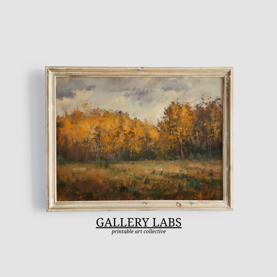 Forest Wall Art Fall Decor Moody Autumn Print Cabin Decor Fall Wall Art Rustic Home Decor Art