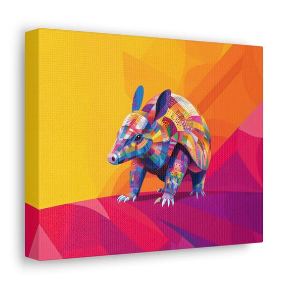 Armadillo Geometric Landscape Modern Painting Bright Calm Relaxing Wall Print Airbnb Art Wall Decor
