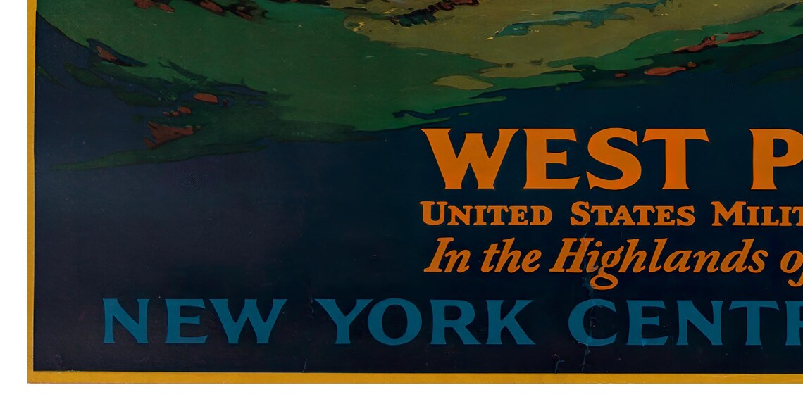 West Point Travel Poster, New York Military Academy - Image 2