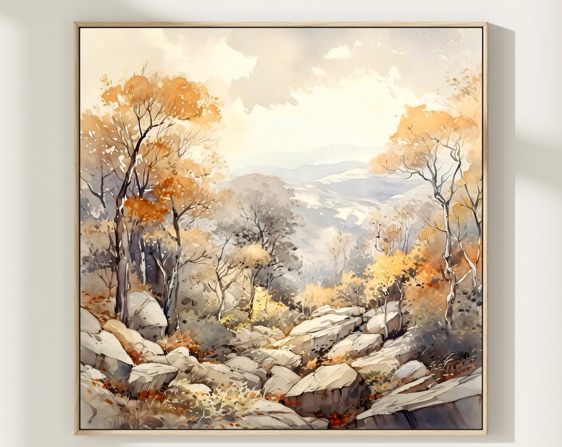 Shenandoah National Park Watercolor Art Print Shenandoah National Park Painting Shenandoah National Park Usa Travel Poster Home Gifts