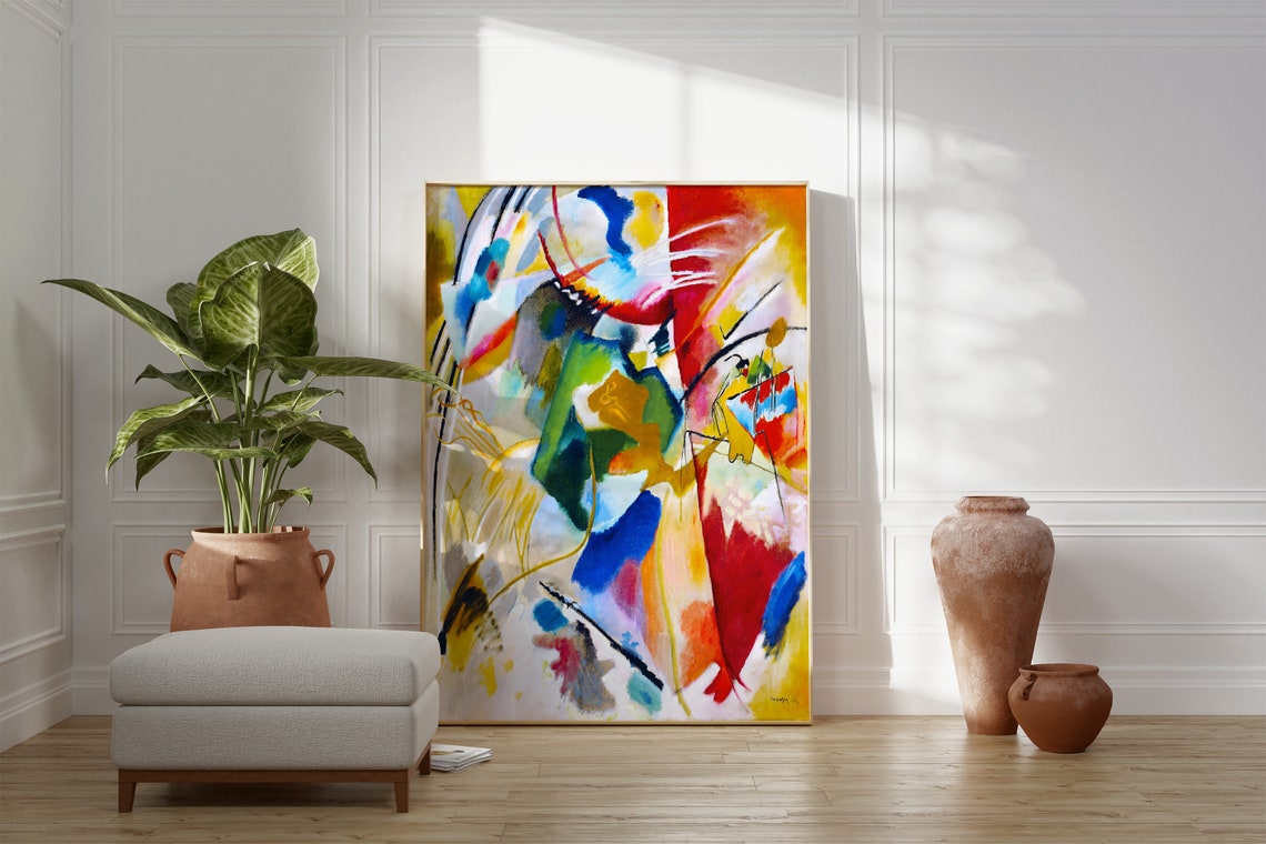 Wassily Kandinsky Painting With Green Center Abstract Art Poster - Image 2