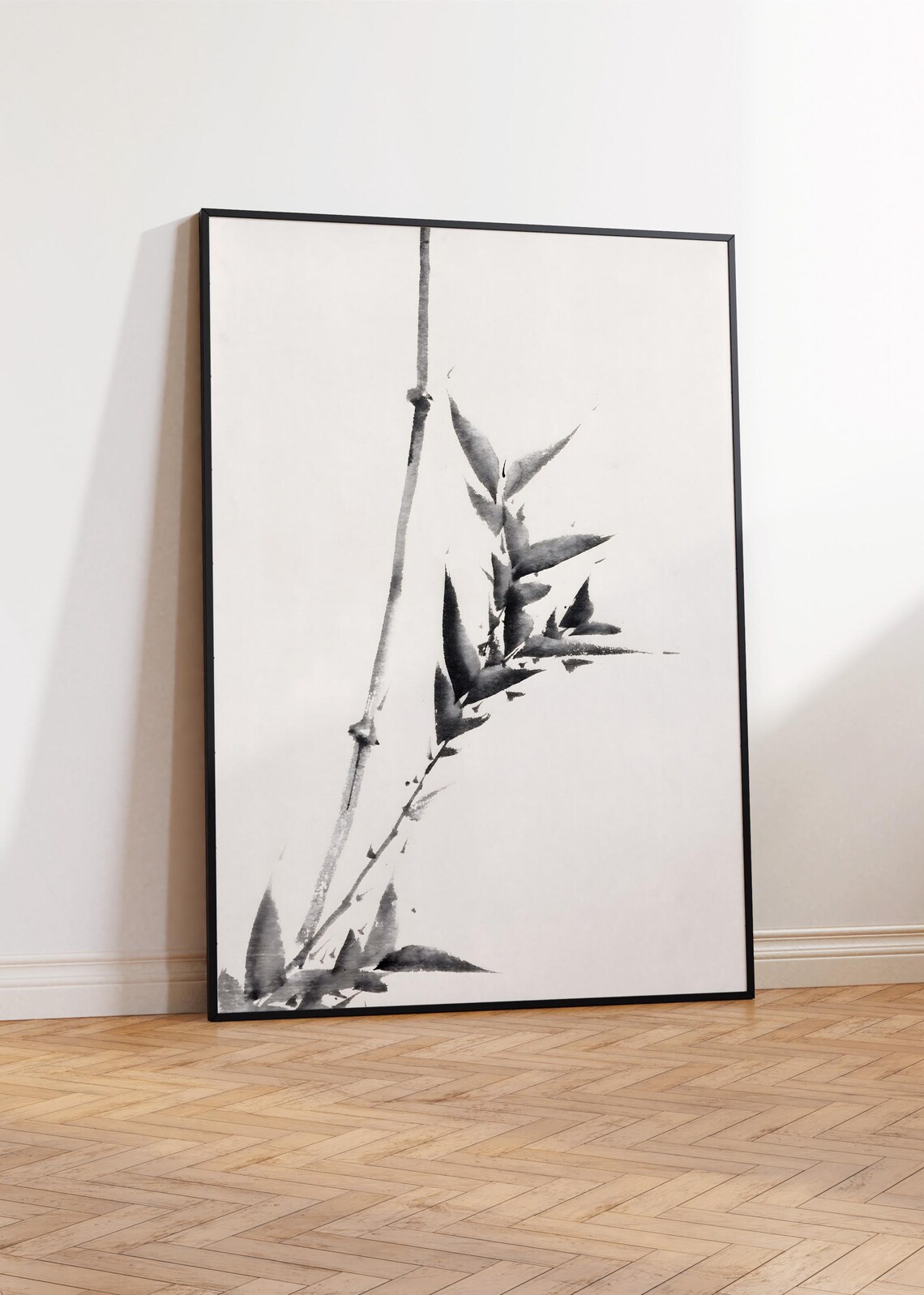 Katsushika Hokusai Bamboo Stalk Black Ink Japanese Minimalist Zen Wall Poster - Image 3