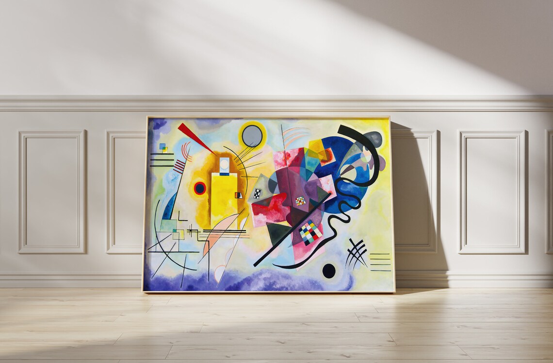 Kandinsky-Inspired Abstract Art Print, Modern Geometric - Image 4