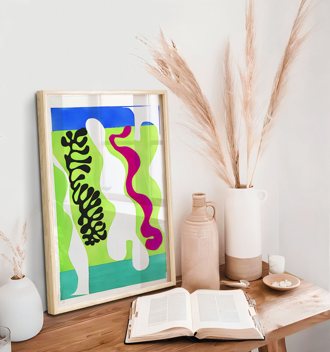 Henri Matisse The Lagoon Jazz Cut Out Abstract Colorful Poster