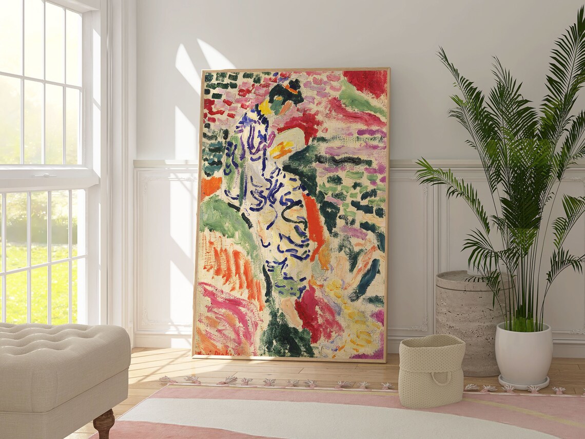 Henri Matisse Japanese Woman Abstract Art Print - Image 4