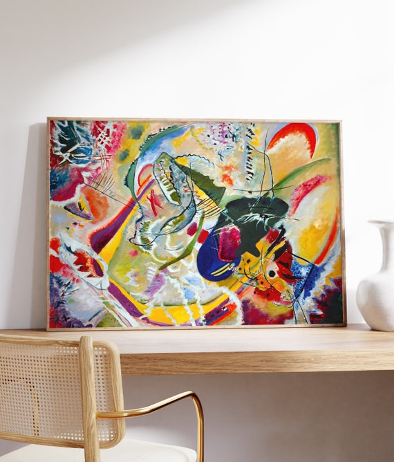 Kandinsky Improvisation 35 Abstract Print Vibrant Colourful Poster Modern Wall Art Original Painting Gallery Art Gift Contemporary Art