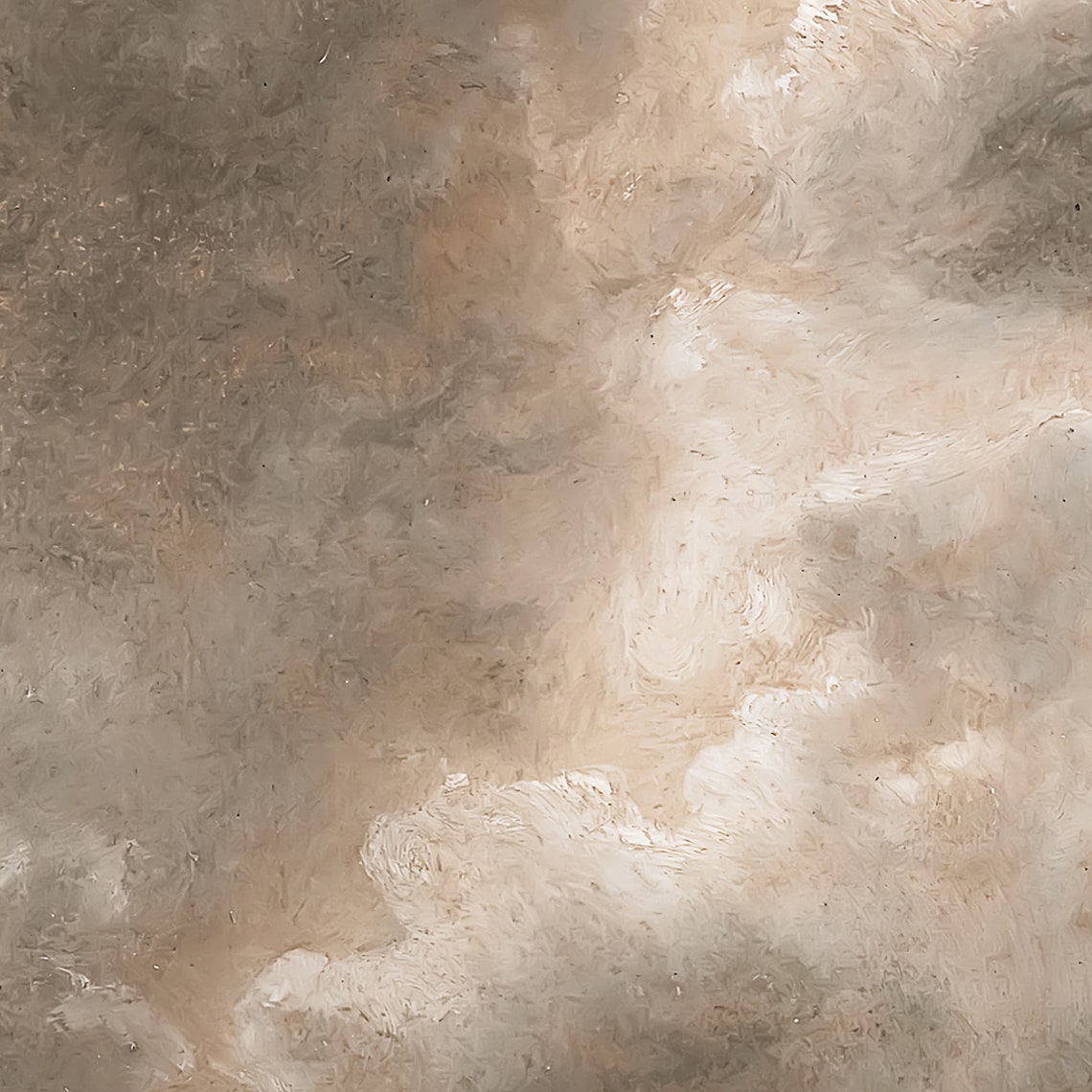 Cloudy Sky Vintage Landscape Art Print - Image 3
