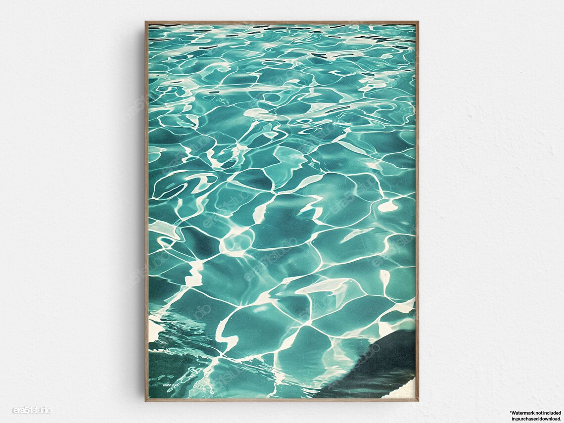 Deep Reflections Abstract Mid-Century Modern Art Print