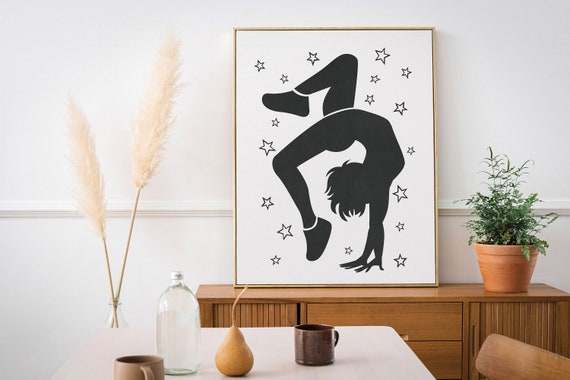 Funky Wall Art Inspirational Print Funky Decor Inspirational Wall Poster Print At Home Gymnastics Wall Decor