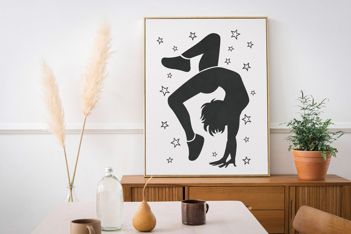 Funky Wall Art Inspirational Print Funky Decor Inspirational Wall Poster Print At Home Gymnastics Wall Decor