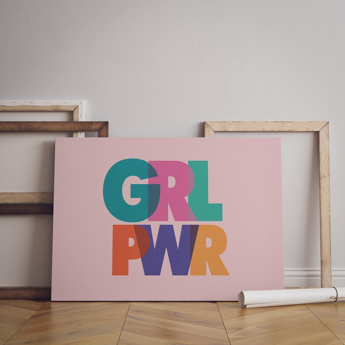 Feminist Typography Print, Minimalist Girl Room Decor - Image 3