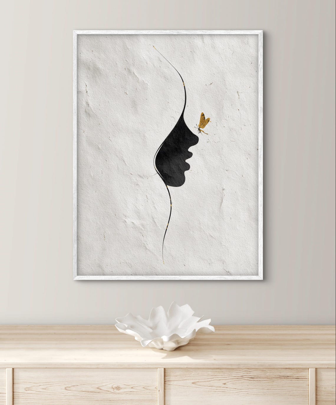 Minimalist Outline Modern Halloween Wall Art