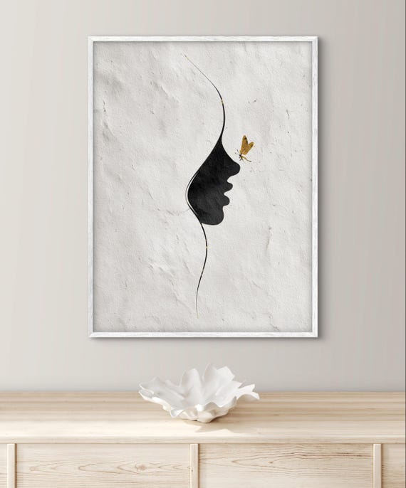 Minimalist Outline Modern Halloween Wall Art