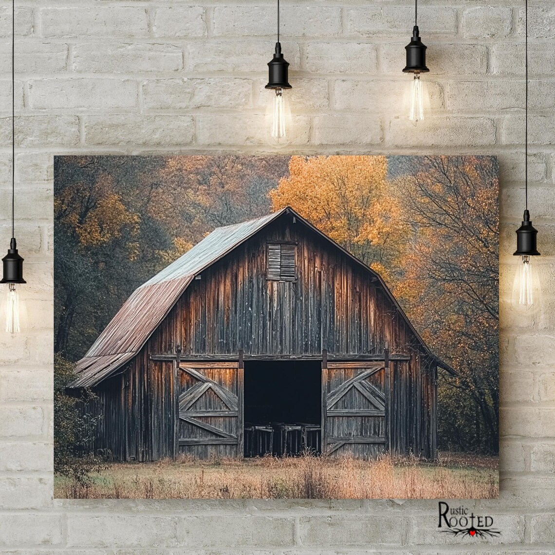 Weathered Rustic Barn Photo, Modern Farmhouse Art Print - Image 4