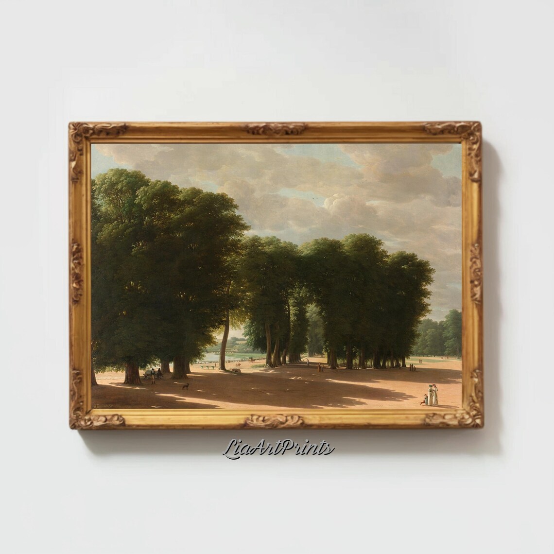 Forest Path, Tranquil Woodland Nature Art Print - Image 2