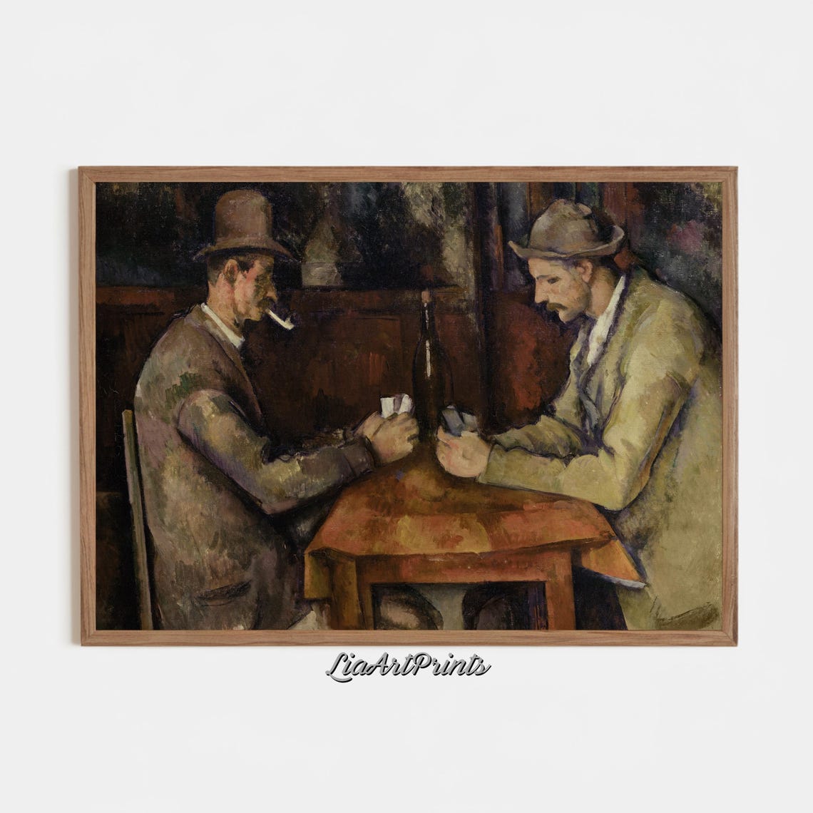 Paul Cezanne The Card Players Two Men Pipe Smoke Table Poster - Image 3