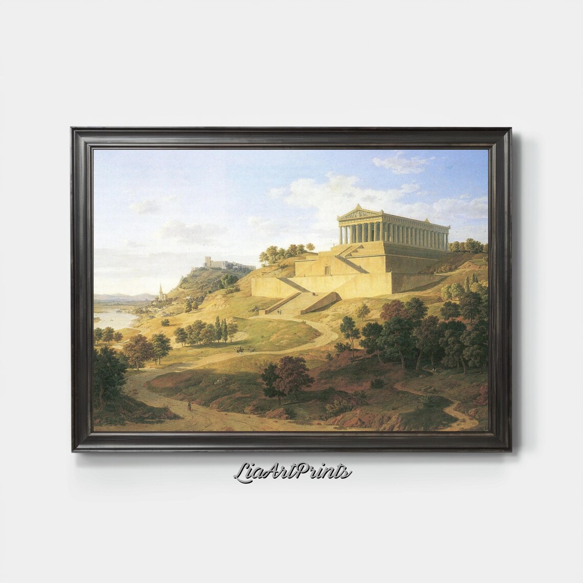 Ancient Acropolis Greek Landscape Art Print - Image 3