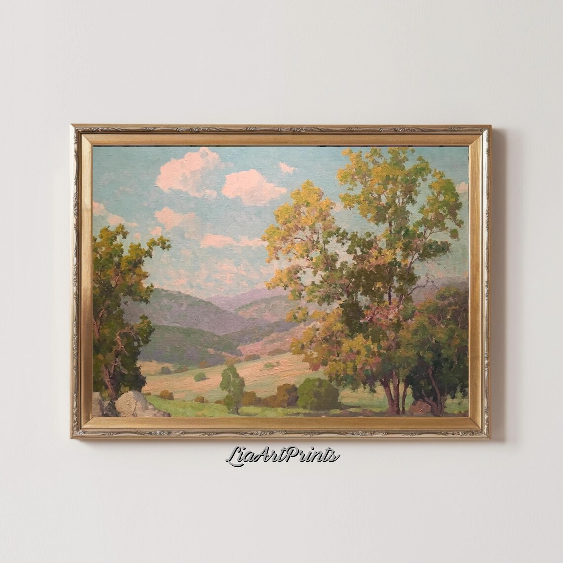 Tranquil Countryside Landscape, Rolling Hills And Trees - Image 4