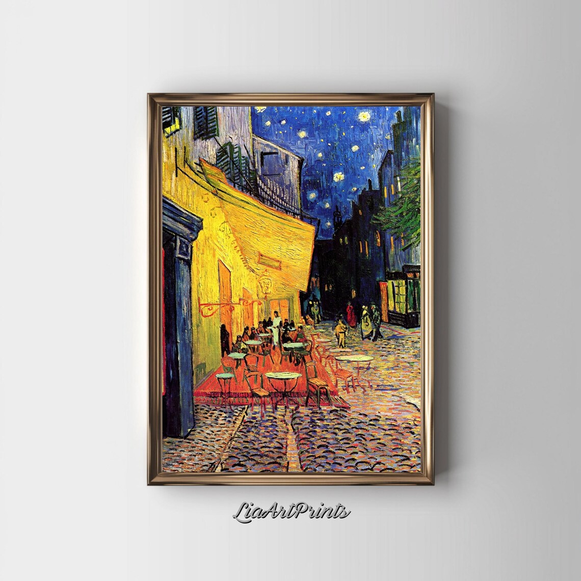 Vincent Van Goghs Caf Terrace At Night Post Impressionist Art Print Iconic Starry Scene - Image 2