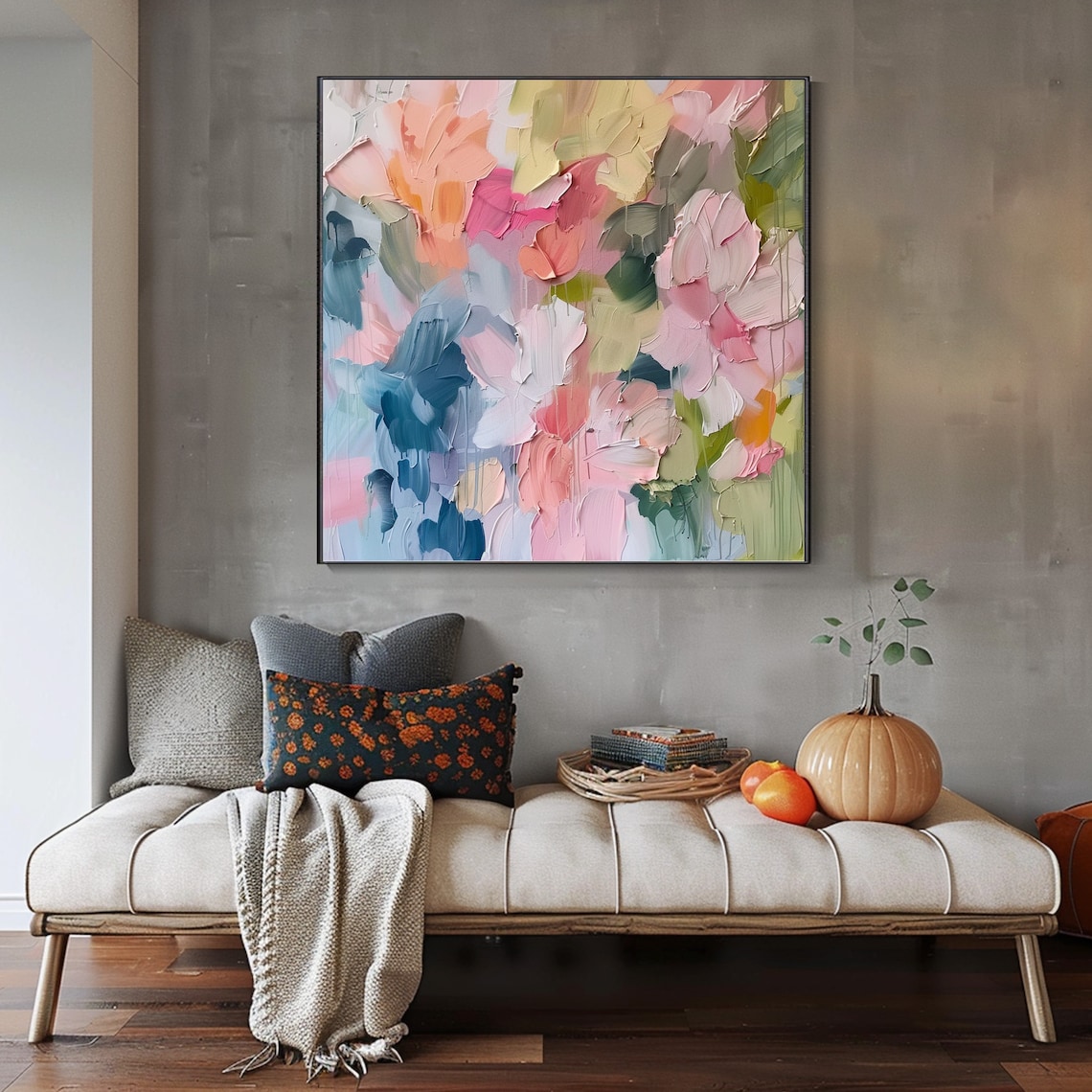 Soft Feather Brushstroke Abstract Poster Print - Image 3