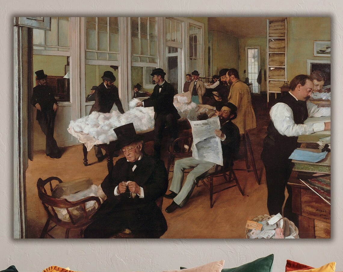 Degas Cotton Office In New Orleans, Art Print