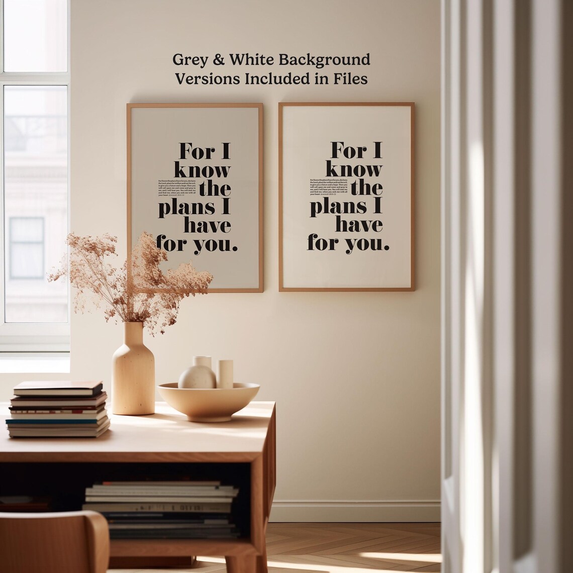 Jeremiah 29:11 Scripture Art, Christian Wall Print - Image 6