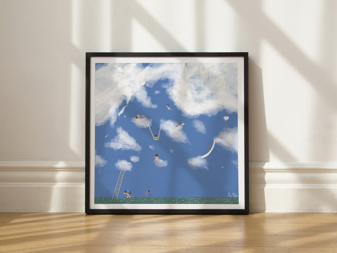 Children Playing In The Clouds - Image 4