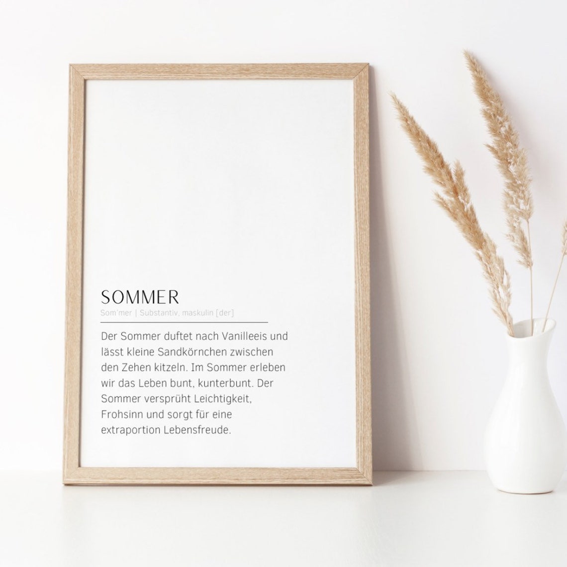 Summer Dictionary Definition Typography Poster for Seasonal Decor - Image 3