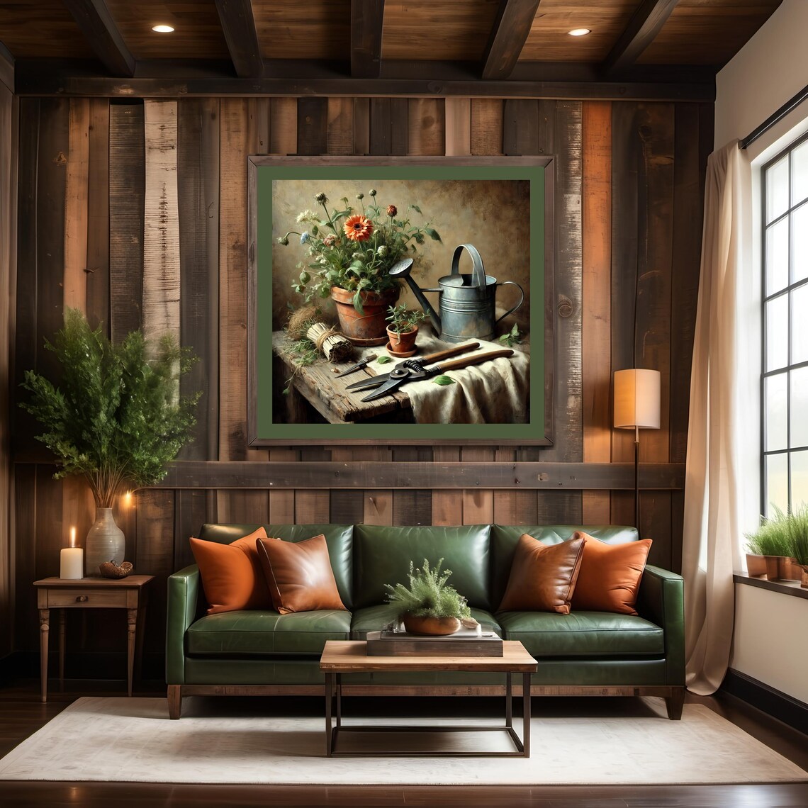Vintage Gardening Still Life Art Print, Rustic Charm - Image 3