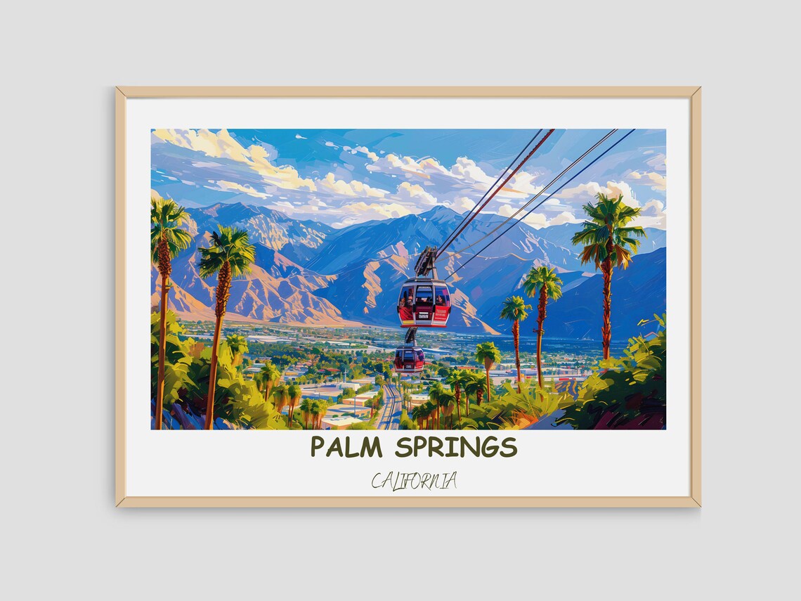 Palm Springs Aerial Tramway Travel Poster - Image 2