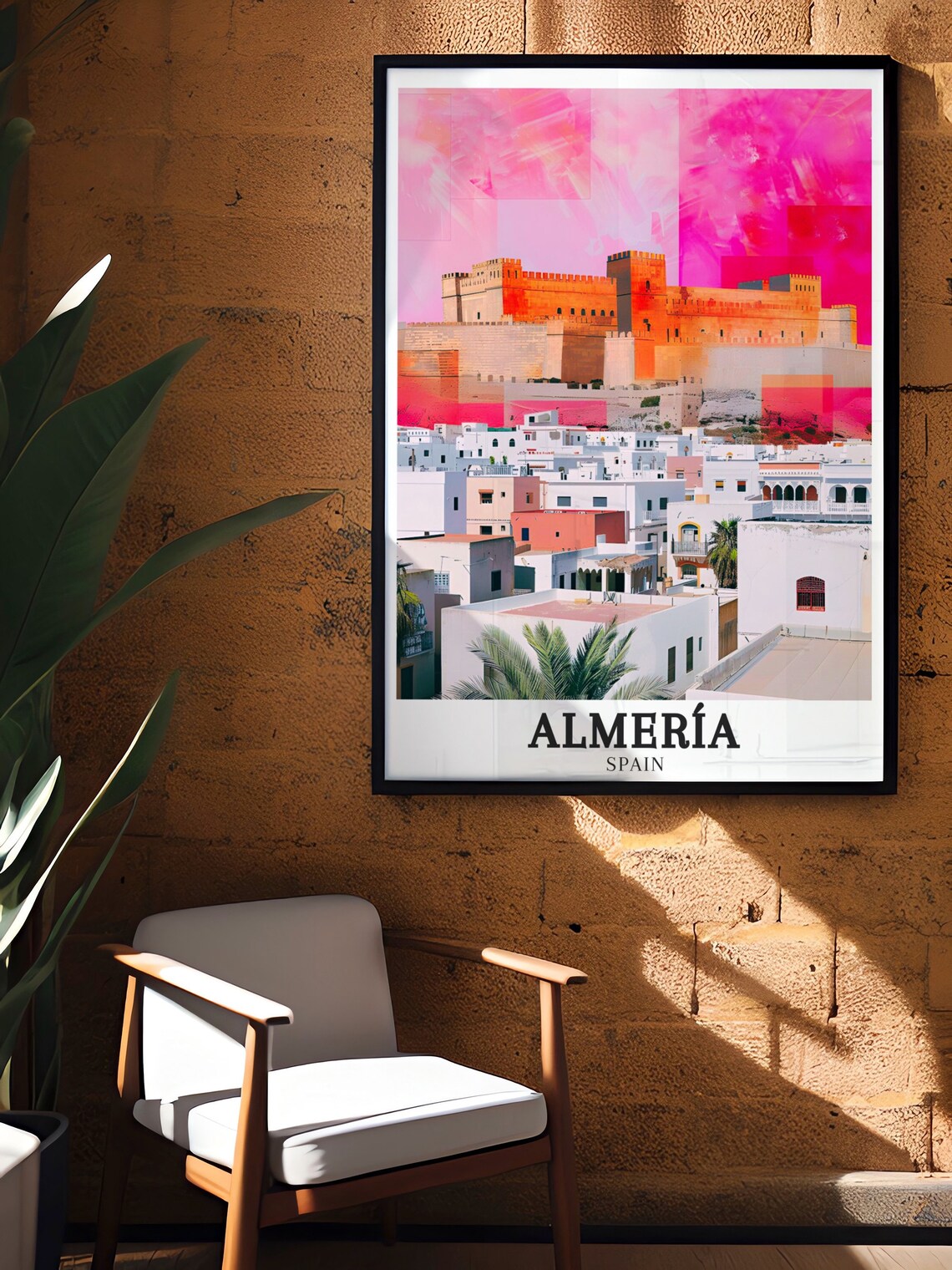 Almeria Moorish Alcazaba Fortress Above the White Town Poster - Image 2