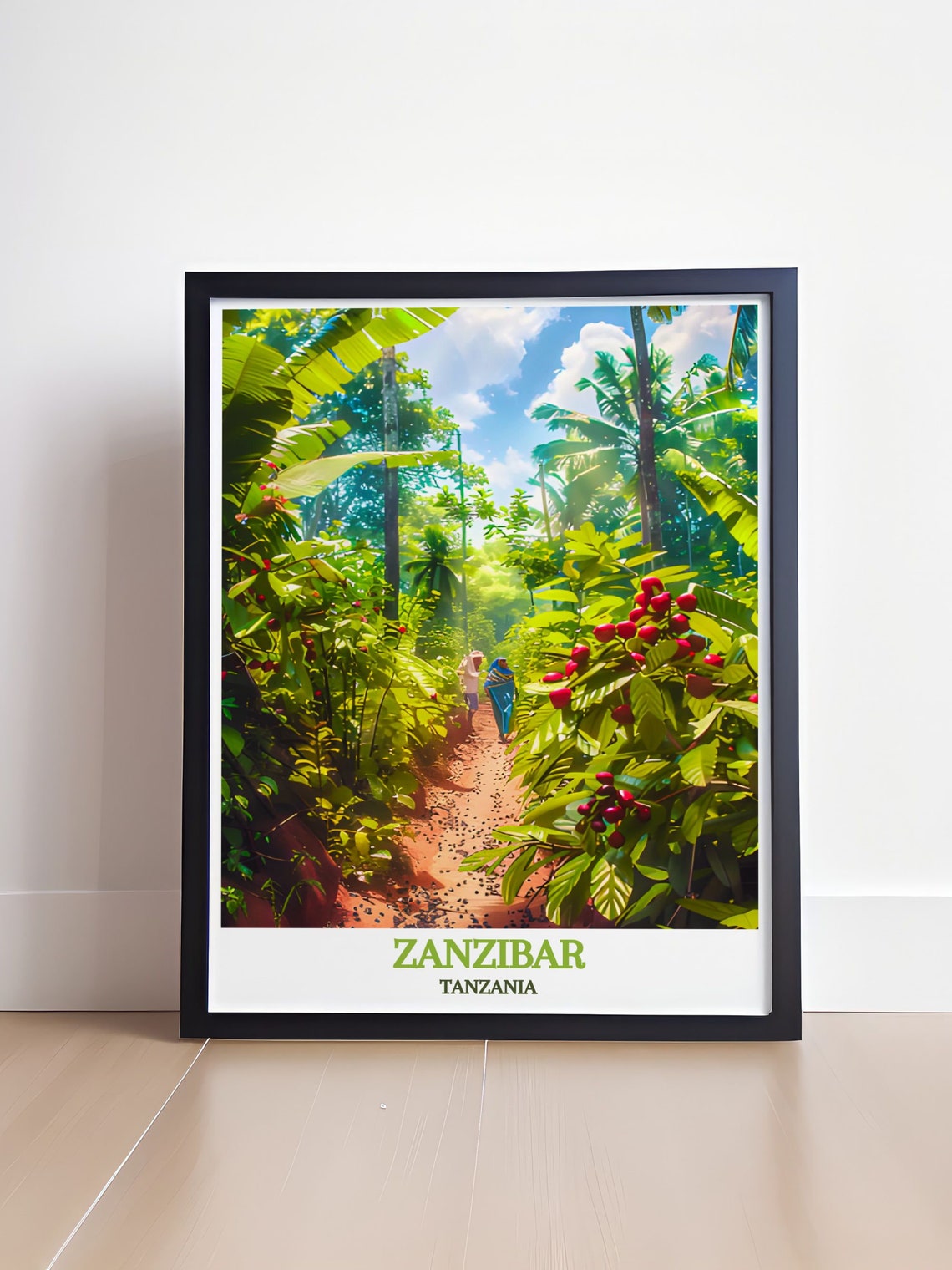 Zanzibar Spice Farm Trail Tropical Fruit Garden Travel Poster - Image 4