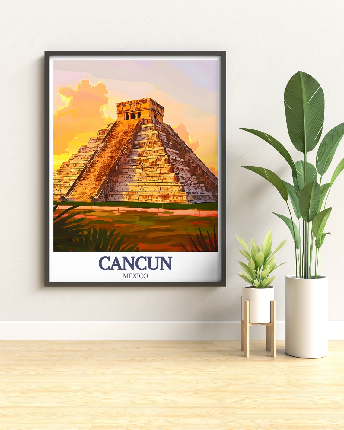 Chichen Itza Pyramid Sunset Kukulkan Maya Ruins Mexico Poster - Image 2