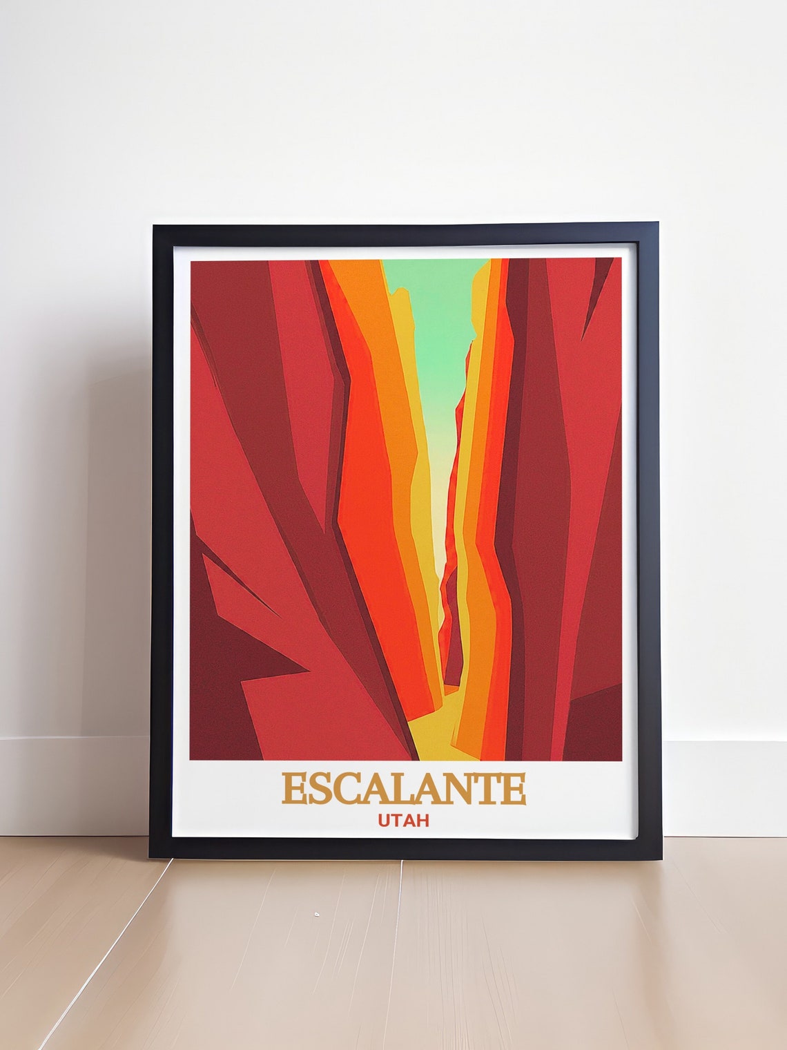 Escalante Utah Slot Canyon Red Rock Abstract Southwest Art Poster - Image 4