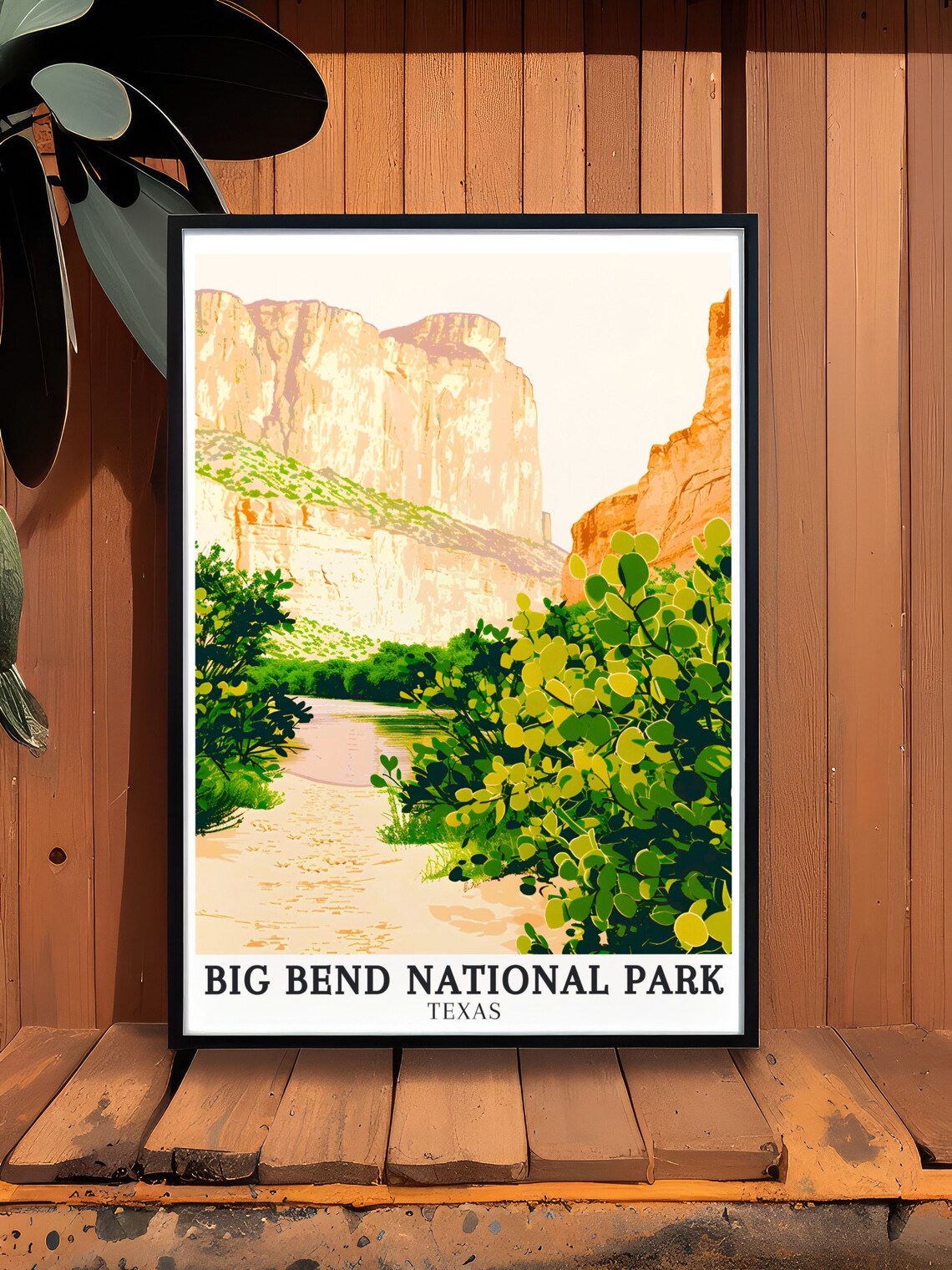 Big Bend National Park Rio Grande Canyon Texas Travel Poster - Image 3