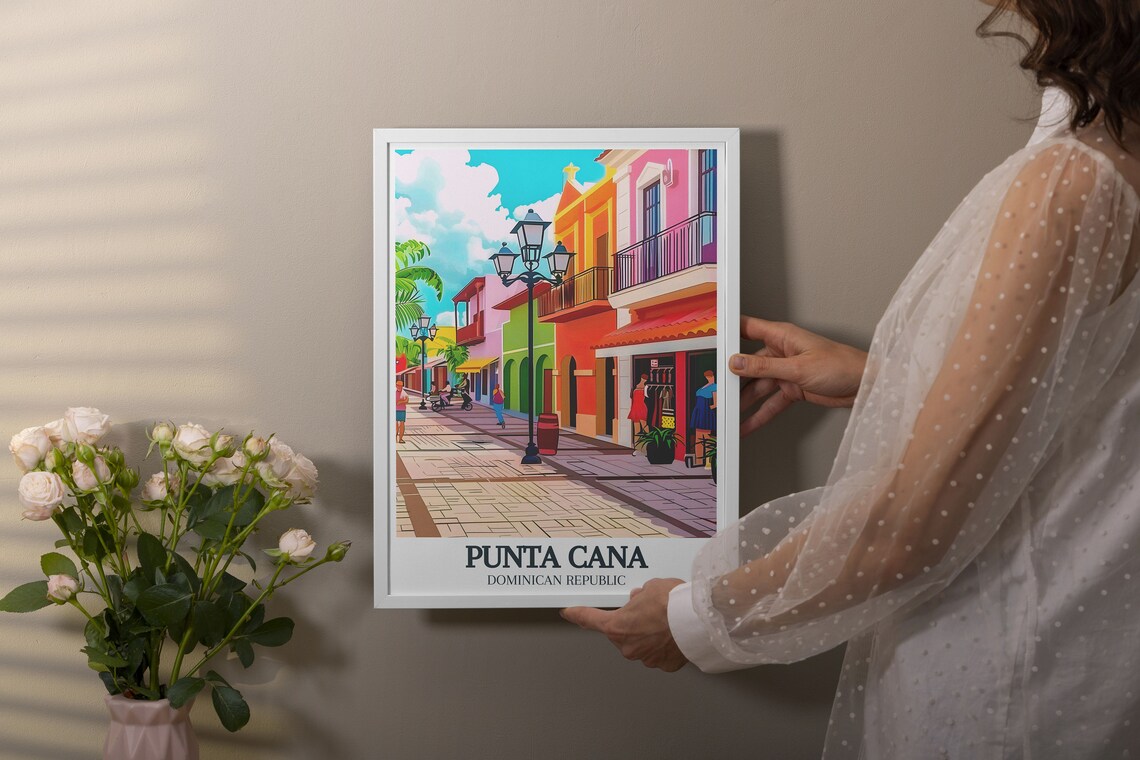 Punta Cana Avenida Espaa And Downtown Travel Poster - Image 3