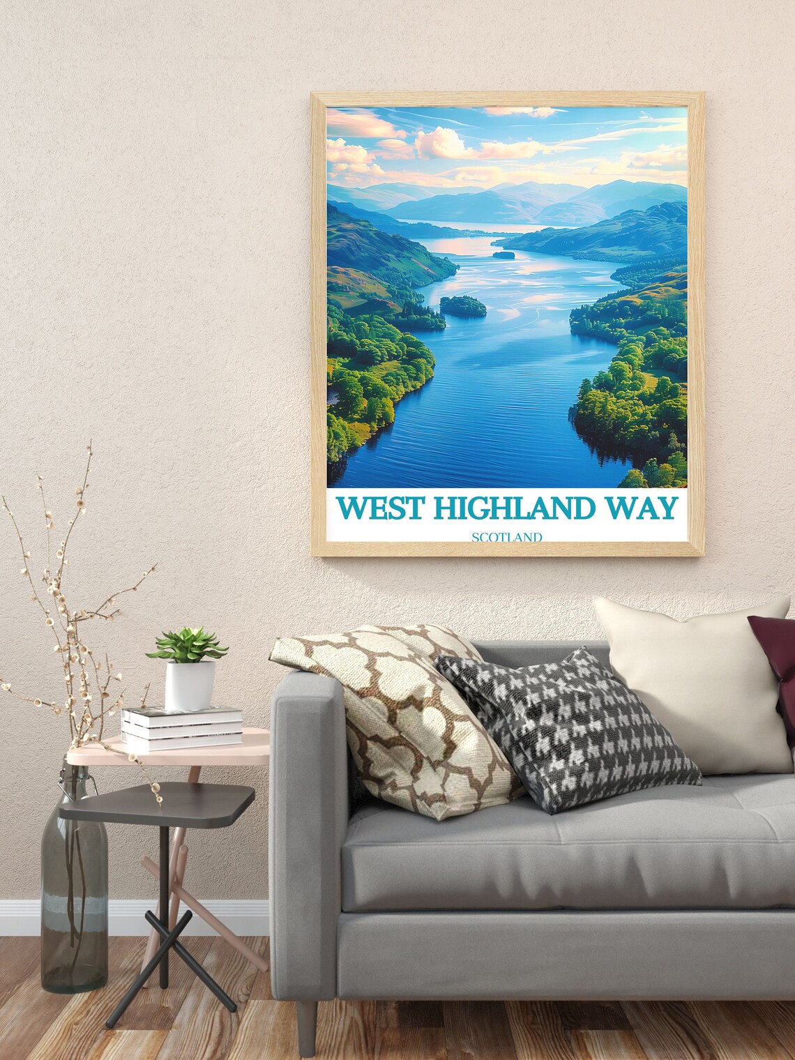 West Highland Way Loch Lomond Islands Sunlit Scotland Poster - Image 2