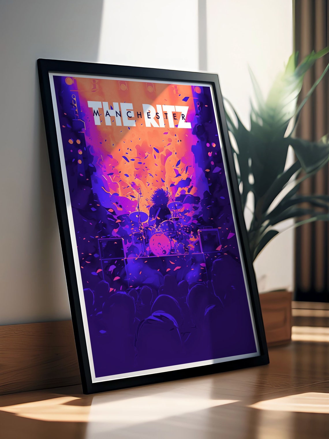 The Ritz Manchester Live Gig Drummer Crowd Music Concert Art Poster - Image 3