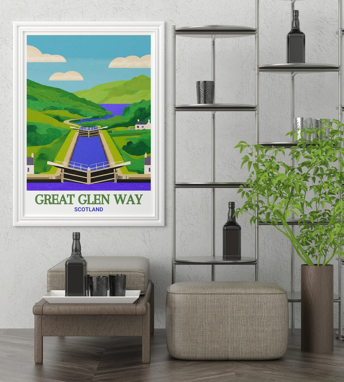 Great Glen Way Fort Augustus Travel Poster - Image 2