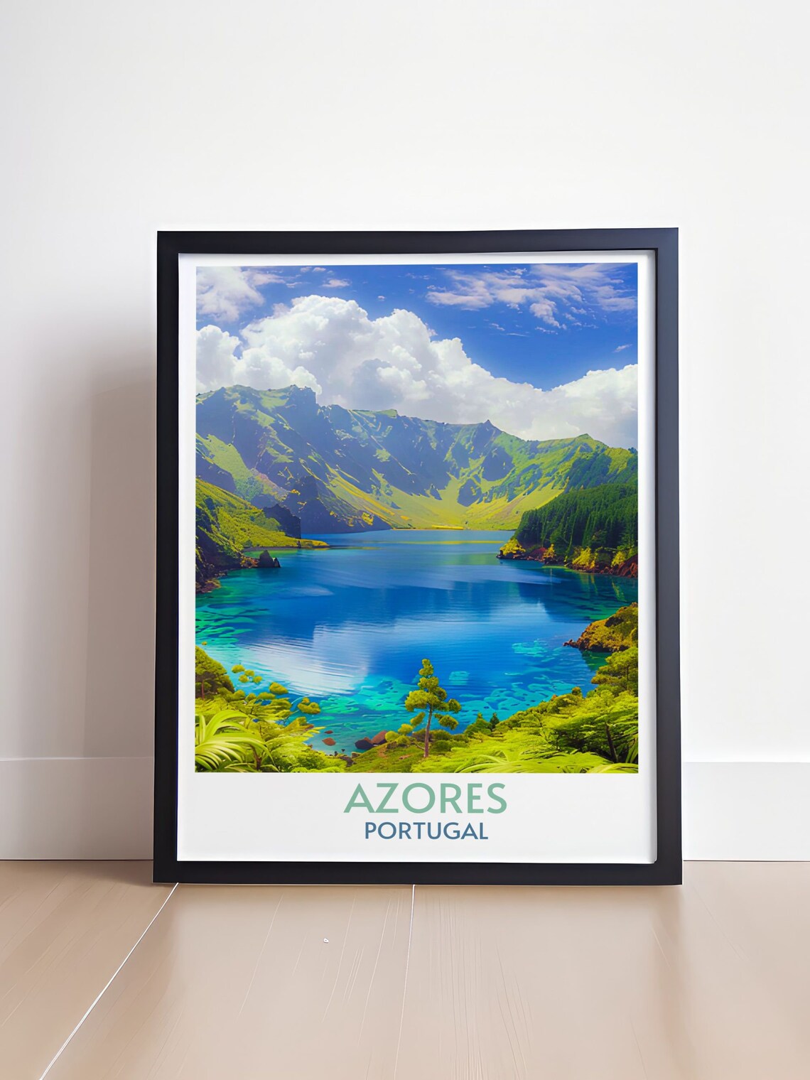 Azores Travel Poster Series, Portugal Art Print - Image 4