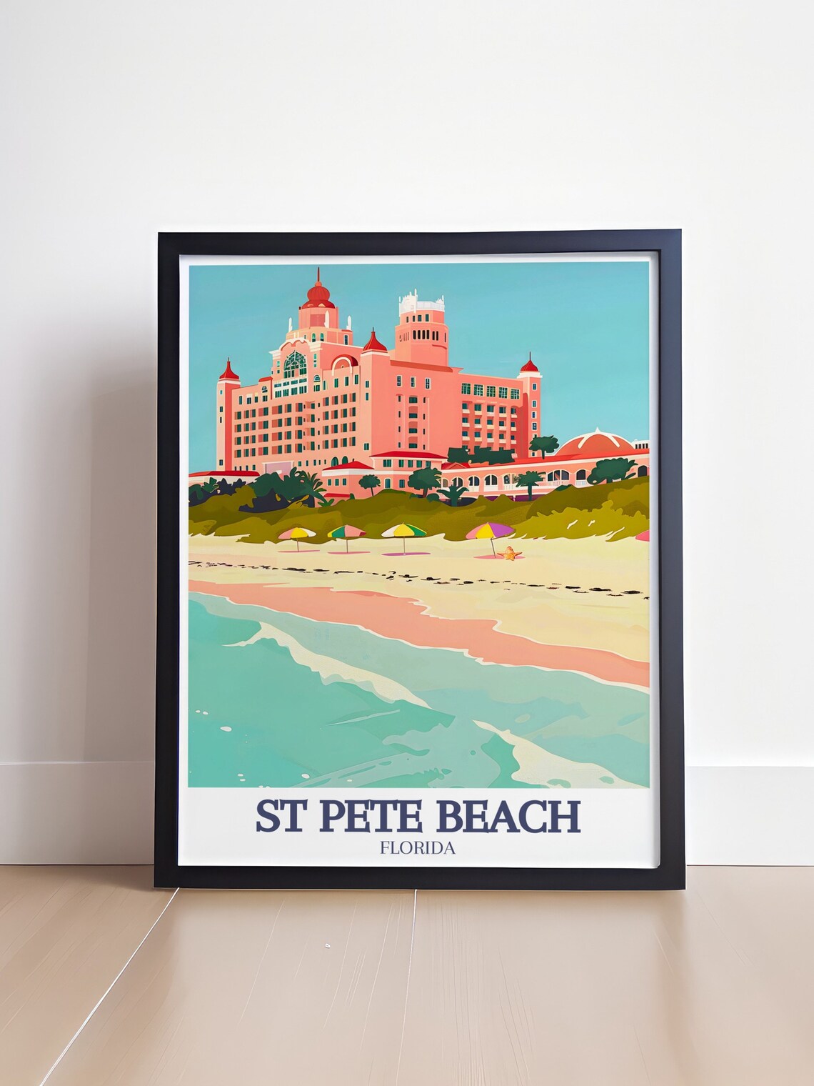 St Pete Beach, Don Cesar Hotel Travel Poster - Image 4