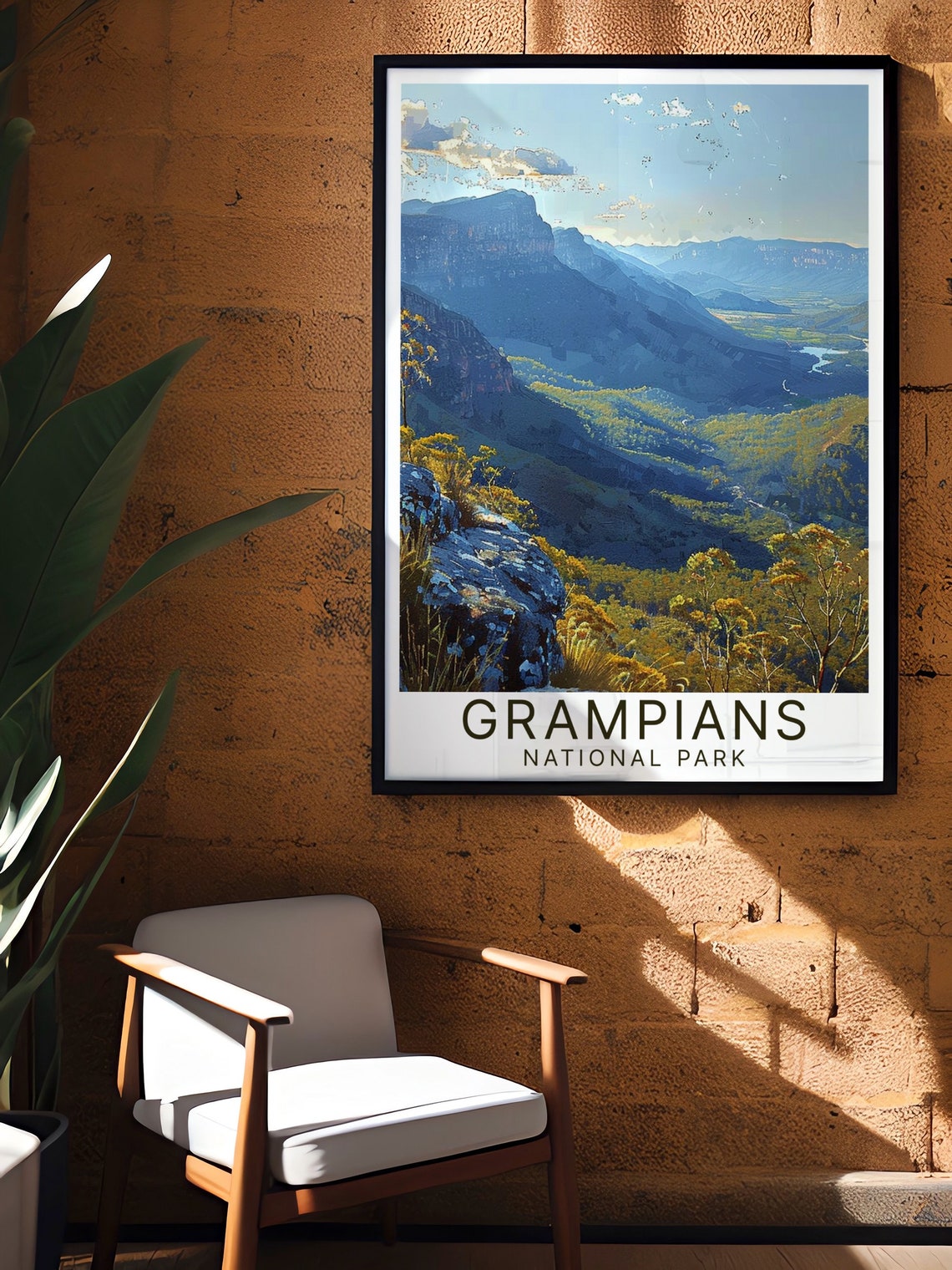 Grampians National Park Mountain Valley Vista Panorama Poster - Image 2