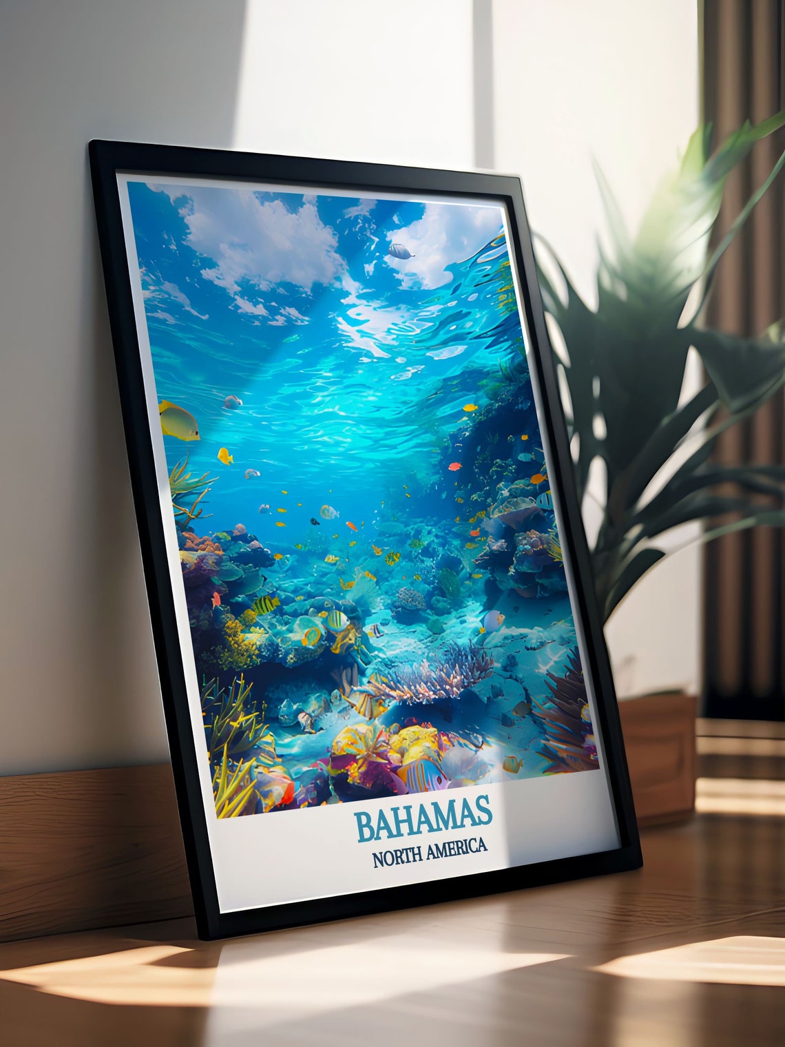 Bahamas Coral Reef Underwater Tropical Fish Exuma Cays Sea Life Poster - Image 2