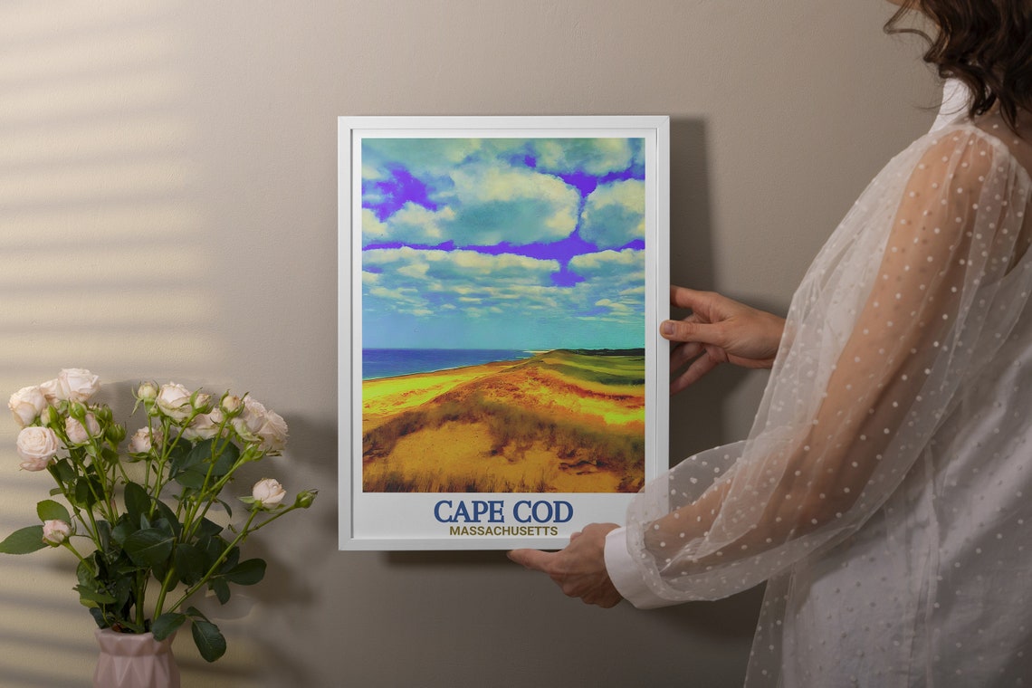 Cape Cod Massachusetts National Seashore Dunes Coastline Poster - Image 2